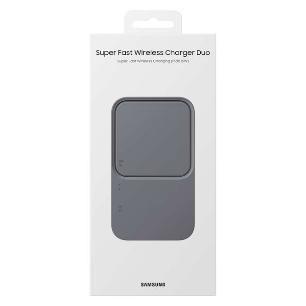 Samsung Duo EP-P5400TBEGEU 15W inductive charger with mains charger and power cable - black 4