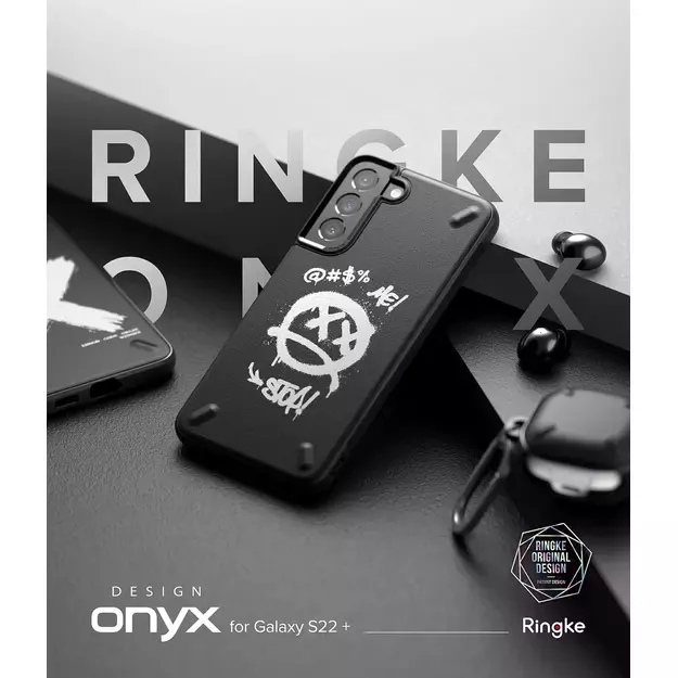 Ringke Onyx Design Durable Cover Case for Samsung Galaxy S22 + (S22 Plus) black (X) () 4