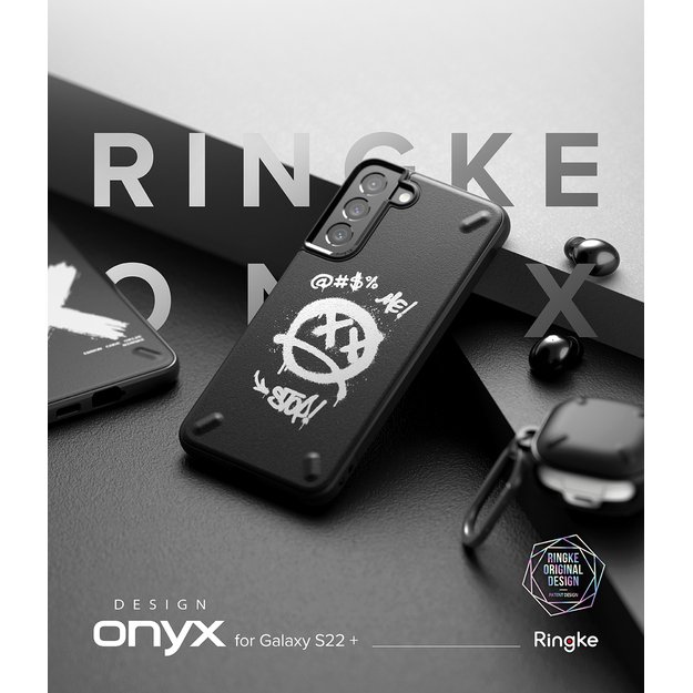 Ringke Onyx Design Durable Cover Case for Samsung Galaxy S22 + (S22 Plus) black (X) () 13