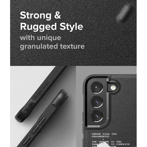 Ringke Onyx Design Durable Cover Case for Samsung Galaxy S22 + (S22 Plus) black (X) () 6
