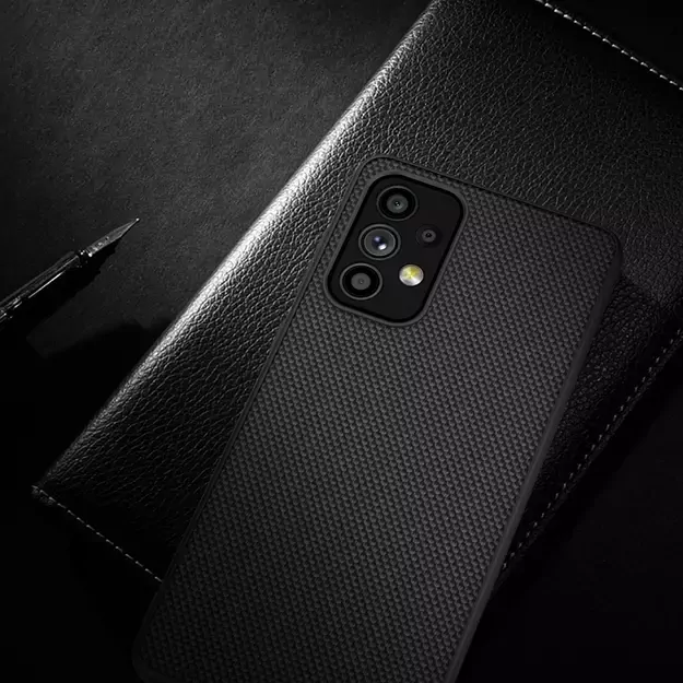 Nillkin Textured Case durable reinforced case with gel frame and nylon back for Samsung Galaxy A73 black 11
