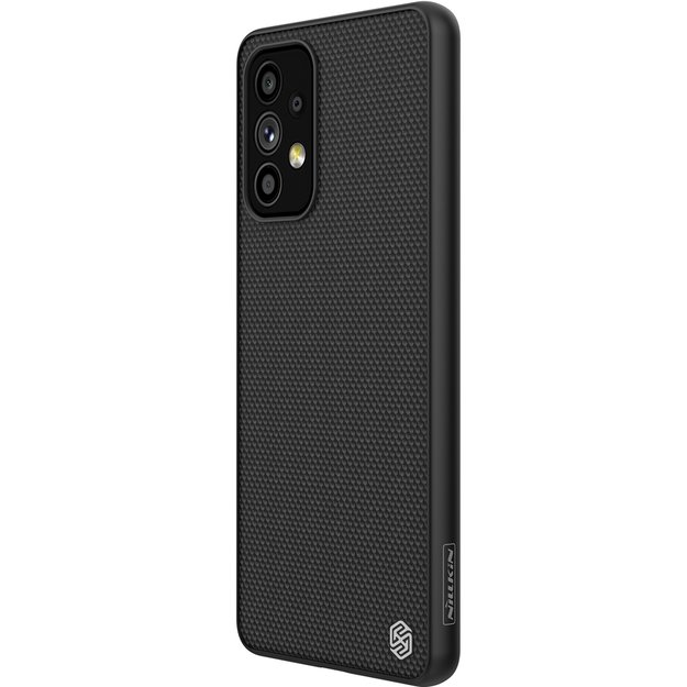 Nillkin Textured Case durable reinforced case with gel frame and nylon back for Samsung Galaxy A73 black 18