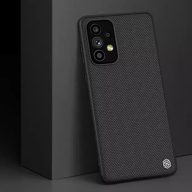 Nillkin Textured Case durable reinforced case with gel frame and nylon back for Samsung Galaxy A73 black 7