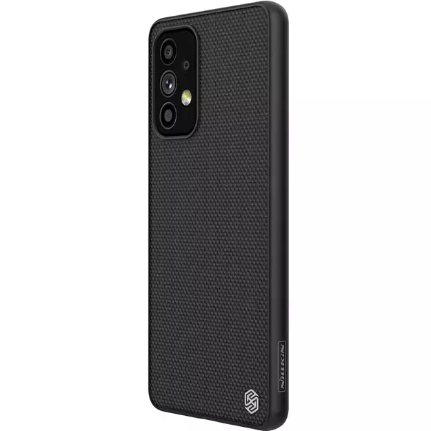 Nillkin Textured Case durable reinforced case with gel frame and nylon back for Samsung Galaxy A73 black 6