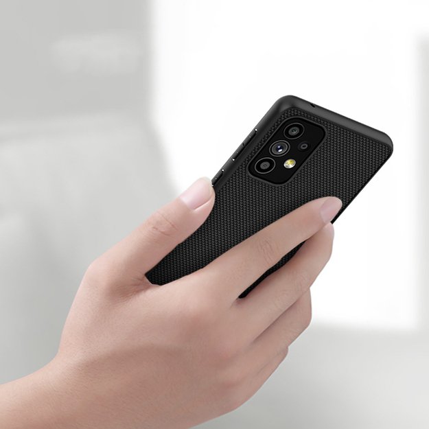 Nillkin Textured Case durable reinforced case with gel frame and nylon back for Samsung Galaxy A73 black 20