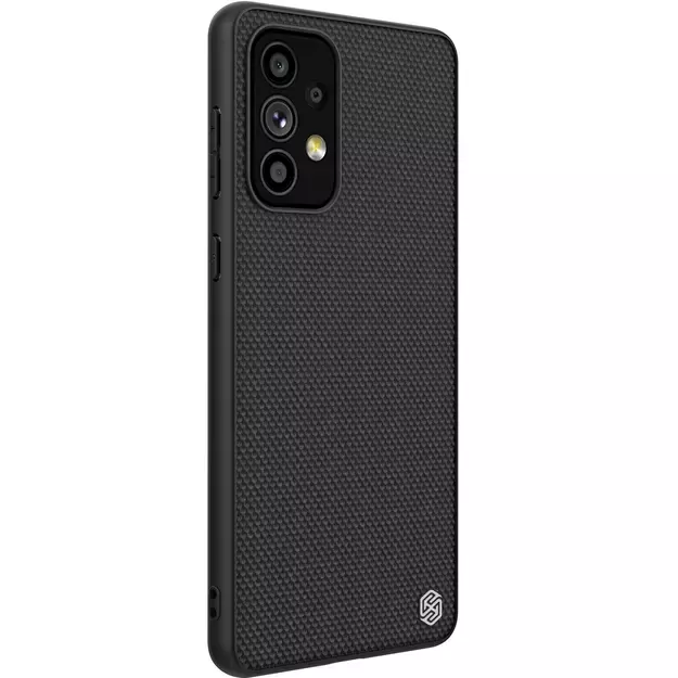 Nillkin Textured Case durable reinforced case with gel frame and nylon back for Samsung Galaxy A73 black 3