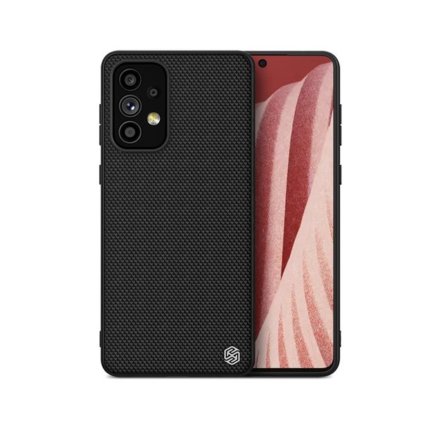 Nillkin Textured Case durable reinforced case with gel frame and nylon back for Samsung Galaxy A73 black 14