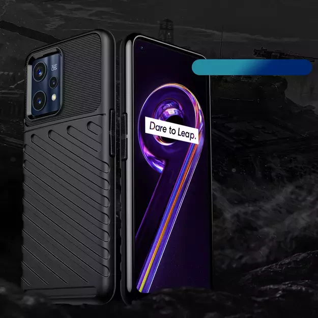 Thunder Case Flexible armored cover for Realme 9 Pro + (9 Pro Plus) black 1