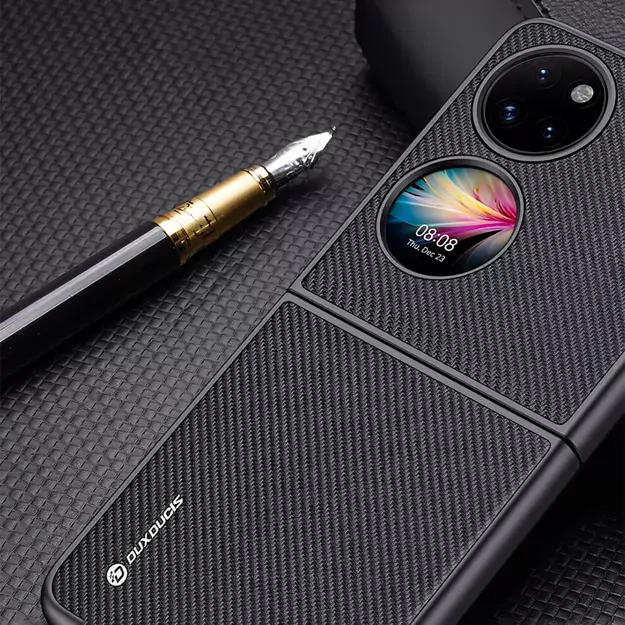 Dux Ducis Fino case is made of nylon material Huawei P50 Pocket black 10