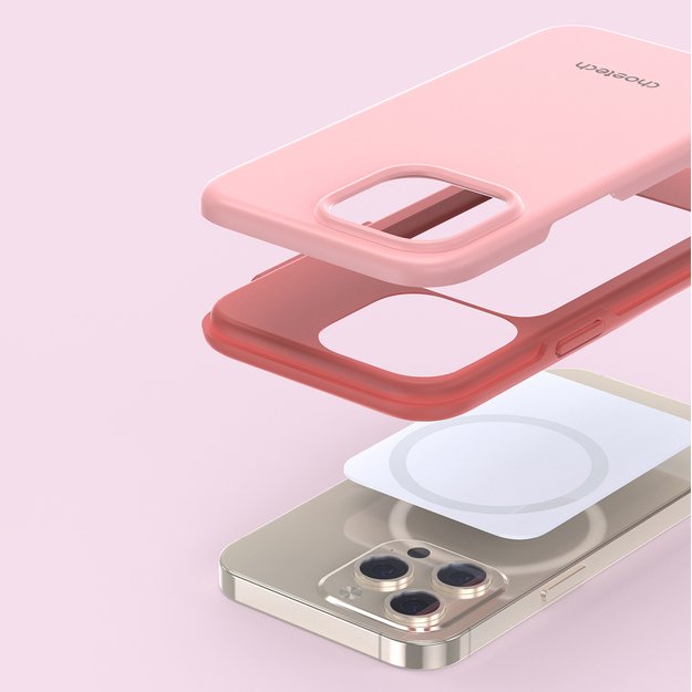 Choetech MFM Anti-drop case Made For MagSafe for iPhone 13 Pro Max pink (PC0114-MFM-PK) 10