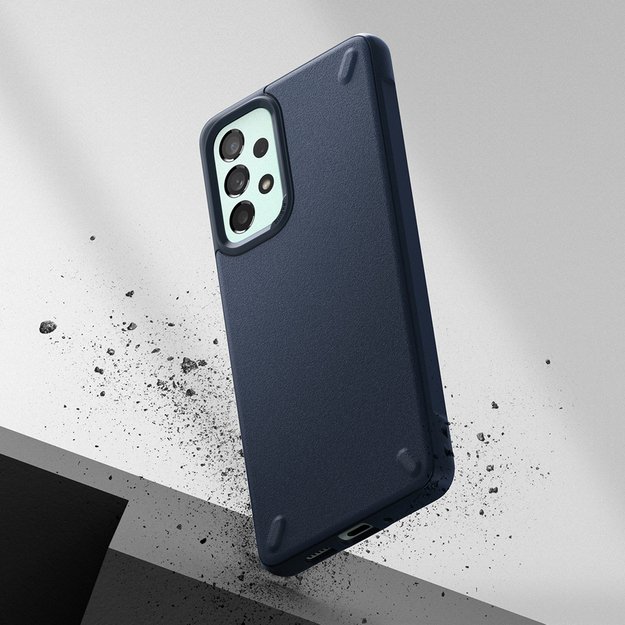 Ringke Onyx durable cover for Samsung Galaxy A73 navy blue 13
