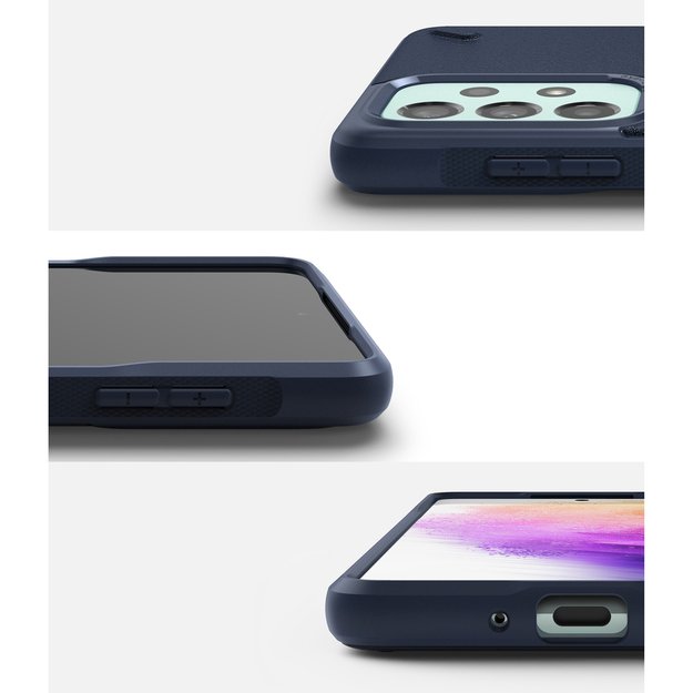 Ringke Onyx durable cover for Samsung Galaxy A73 navy blue 12