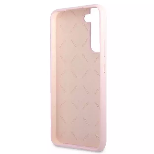 Guess GUHCS22MLSLMGLA S22+ S906 lavender/lavender hardcase Silicone Script Metal Logo 6