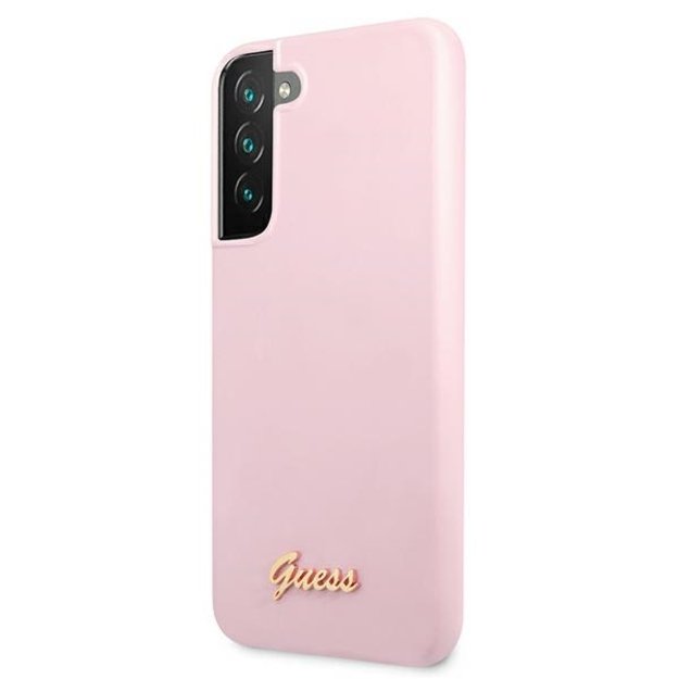 Guess GUHCS22MLSLMGLA S22+ S906 lavender/lavender hardcase Silicone Script Metal Logo 8