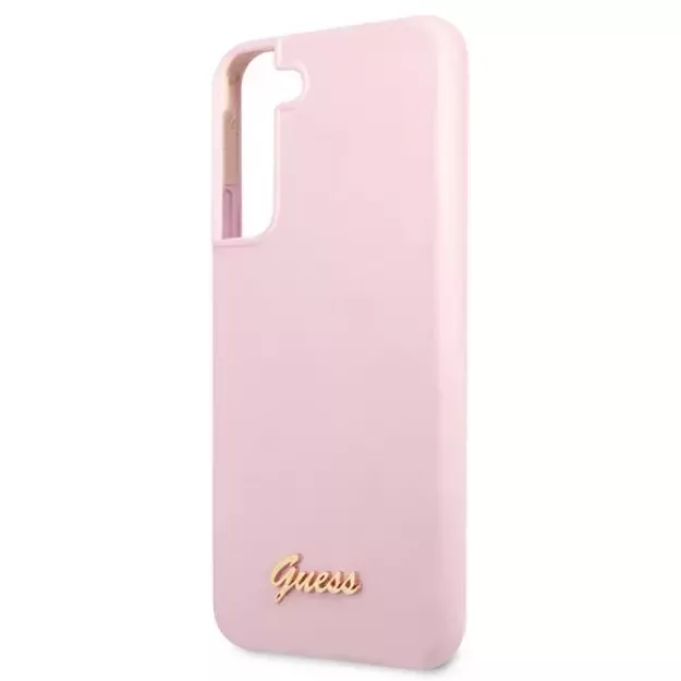 Guess GUHCS22MLSLMGLA S22+ S906 lavender/lavender hardcase Silicone Script Metal Logo 5
