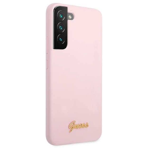 Guess GUHCS22MLSLMGLA S22+ S906 lavender/lavender hardcase Silicone Script Metal Logo 10