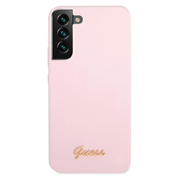 Guess GUHCS22MLSLMGLA S22+ S906 lavender/lavender hardcase Silicone Script Metal Logo 9