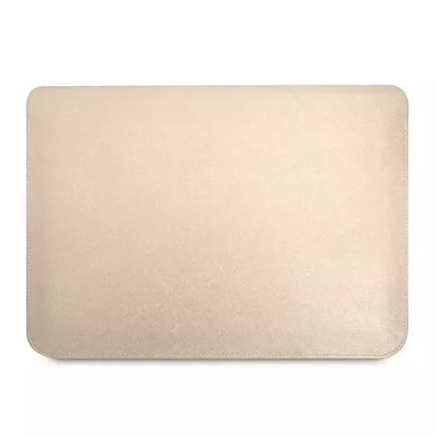 Guess Saffiano Triangle Logo case for a 14&quot  laptop - beige 2