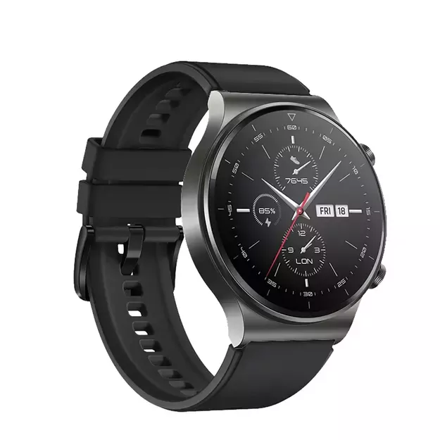 Silicone Strap for Huawei Watch GT 2 / 3 / 4 / 2 Pro / 3 Pro / 4 Pro / GT 2e - Black 6