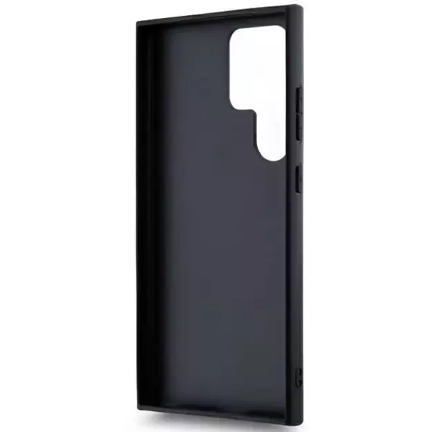 DKNY Leather Mono Stripe &amp  Metal Logo case for Samsung Galaxy S24 Ultra - black 12