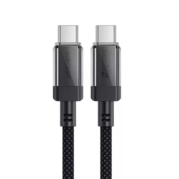 Acefast C12 USB-C / USB-C PD cable 60W 480Mb/with nylon braid - black