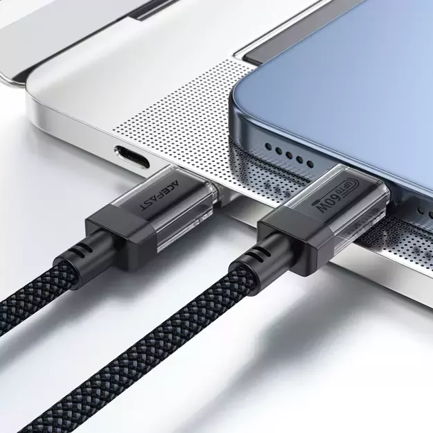 Acefast C12 USB-C / USB-C PD cable 60W 480Mb/with nylon braid - black 10