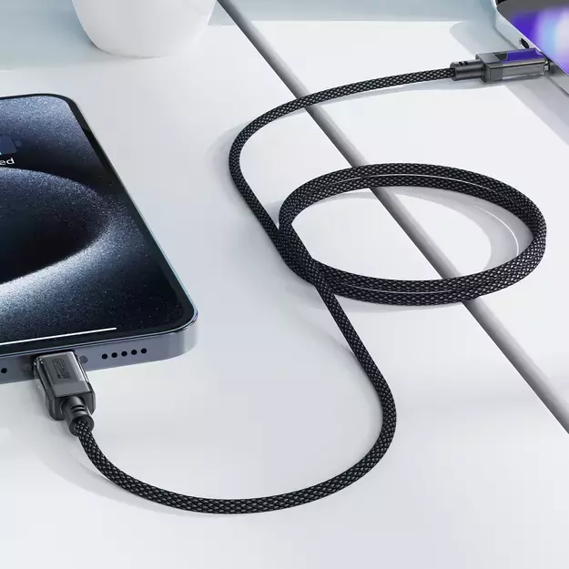 Acefast C12 USB-C / USB-C PD cable 60W 480Mb/with nylon braid - black 11