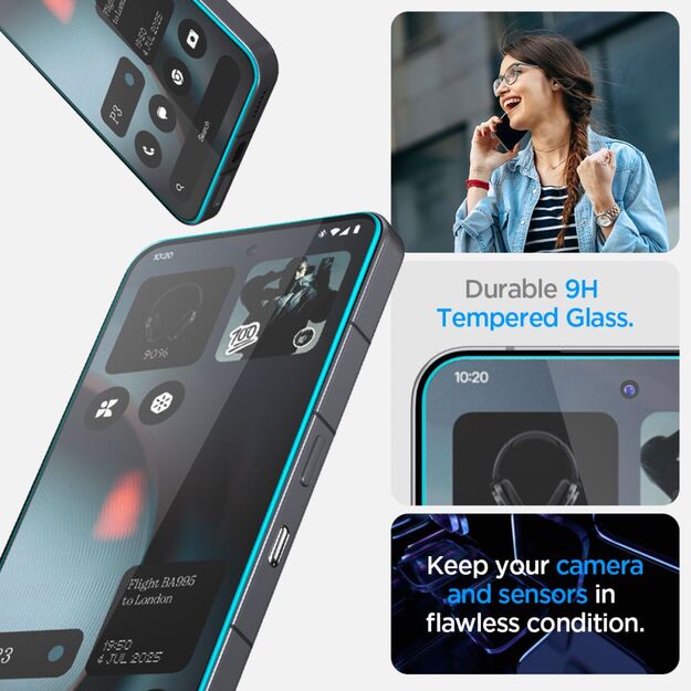 Spigen Glas.TR EZ Fit Tempered Glass 2-pack for Nothing Phone 3 - Transparent 9