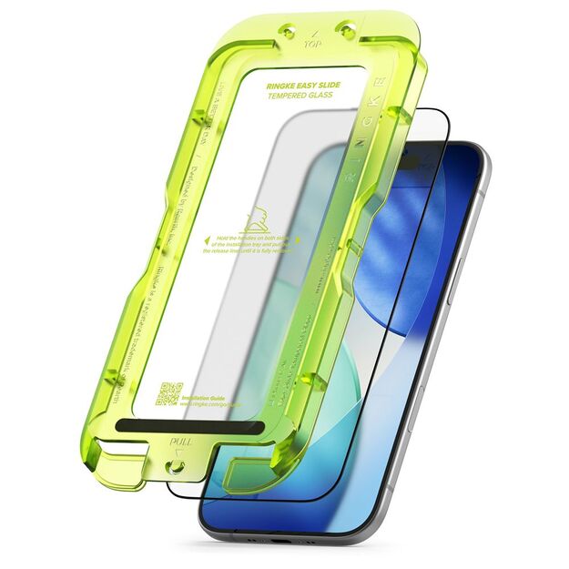 Ringke Easy Slide 2-pack tempered glass for iPhone 17 Air - black 1