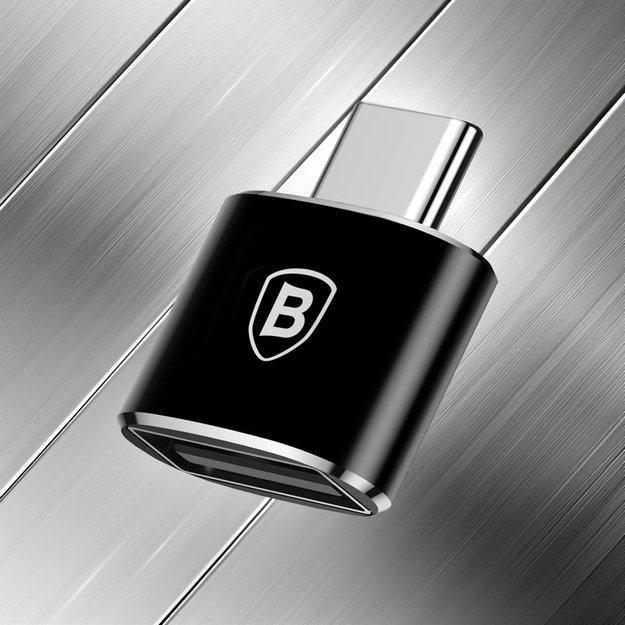 Baseus Mini USB-A to USB-C OTG adapter - black 3