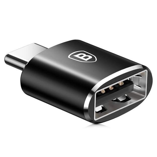 Baseus Mini USB-A to USB-C OTG adapter - black 4