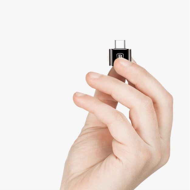 Baseus Mini USB-A to USB-C OTG adapter - black 7
