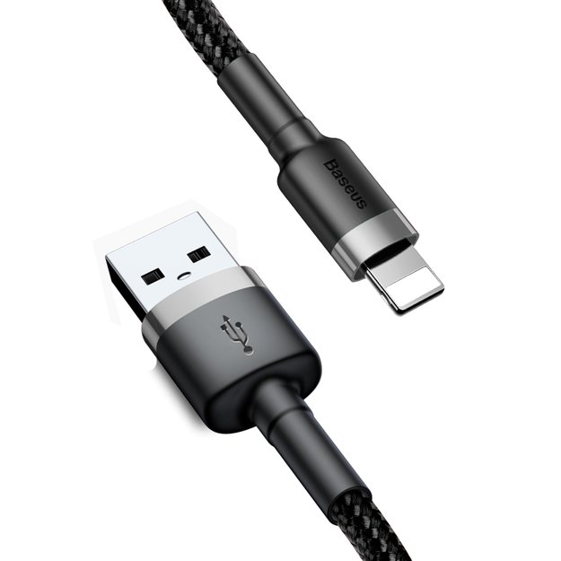 Baseus Cafule USB-A / Lightning 2.4A QC 3.0 cable 1 m - black-gray 5