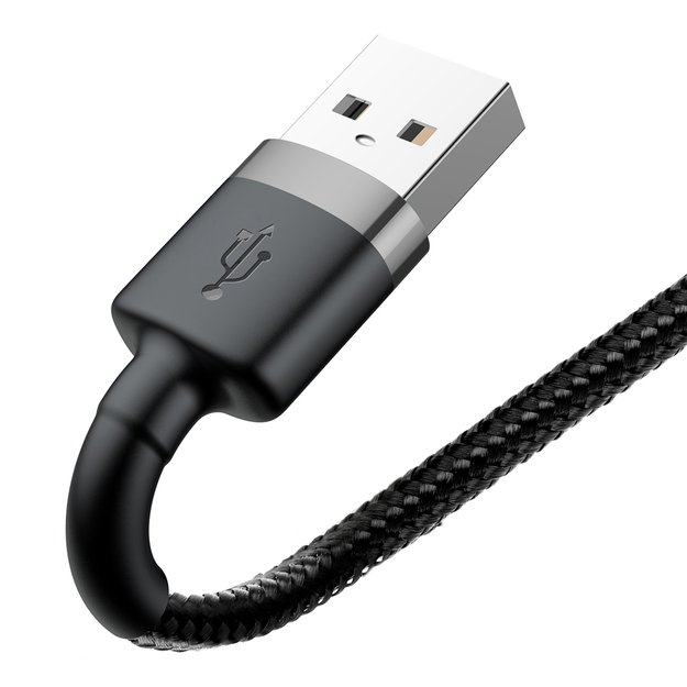 Baseus Cafule USB-A / Lightning 2.4A QC 3.0 cable 1 m - black-gray 3