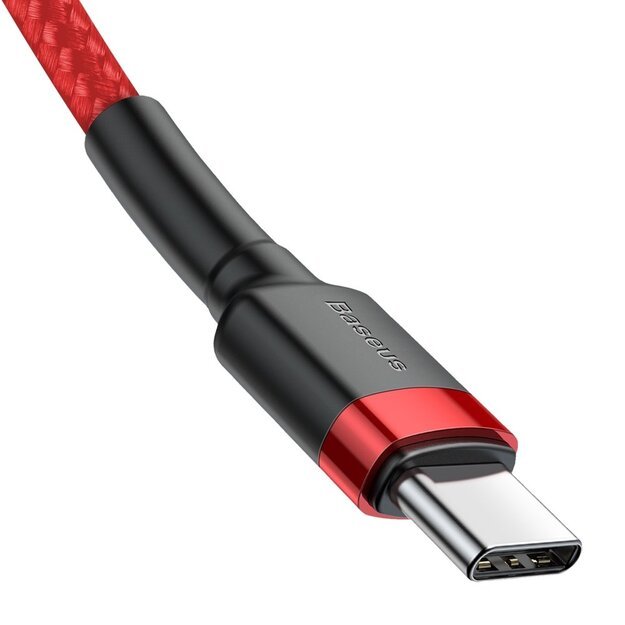 Baseus CATKLF-G09 USB-C - USB-C PD QC cable 60W 3A 480Mb/s 1m - red 4