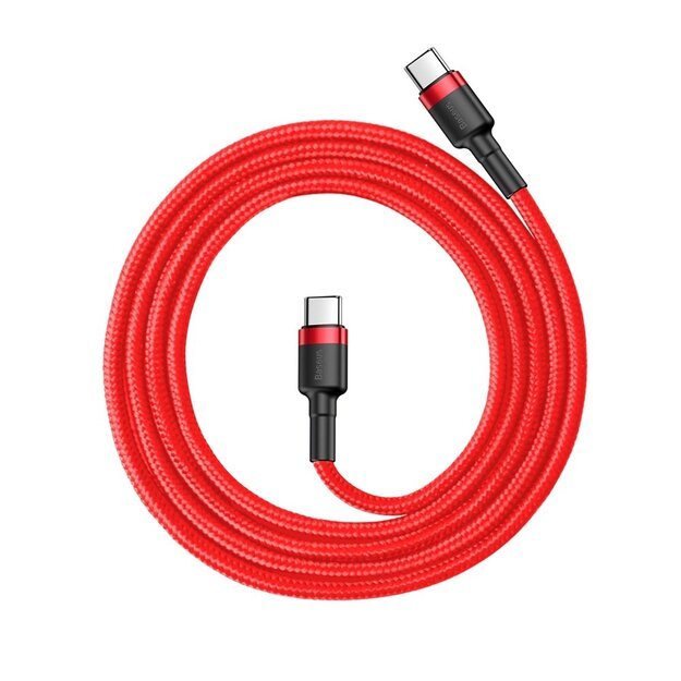 Baseus CATKLF-G09 USB-C - USB-C PD QC cable 60W 3A 480Mb/s 1m - red 1