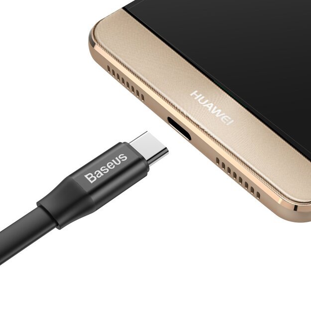 Baseus Nimble flat cable USB / USB-C cable with holder 2A 0.23M black (CATMBJ-01) 4