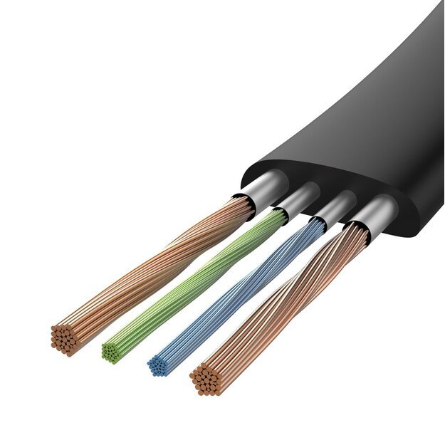 Baseus Nimble flat cable USB / USB-C cable with holder 2A 0.23M black (CATMBJ-01) 10