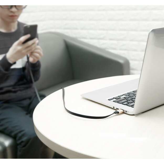Baseus Nimble flat cable USB / USB-C cable with holder 2A 0.23M black (CATMBJ-01) 6