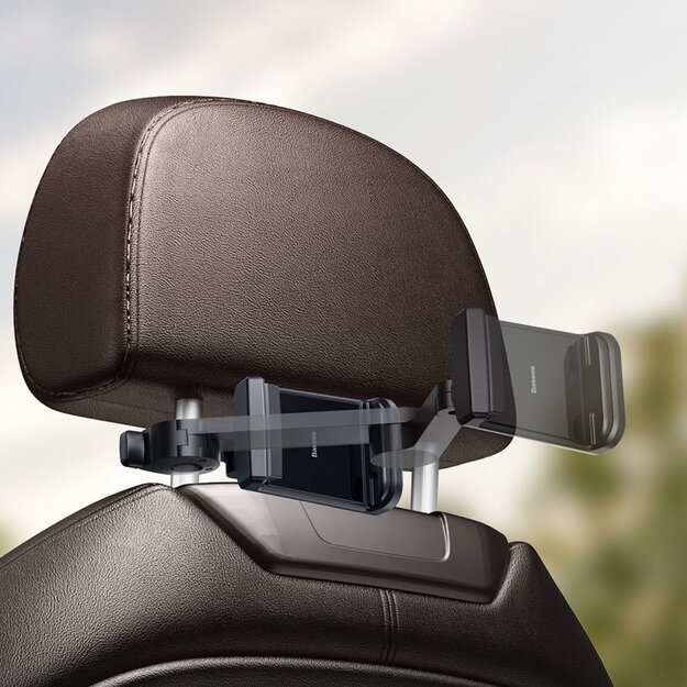 Baseus car headrest phone holder with built-in 15 W Qi wireless charger black (WXHZ-01) 11
