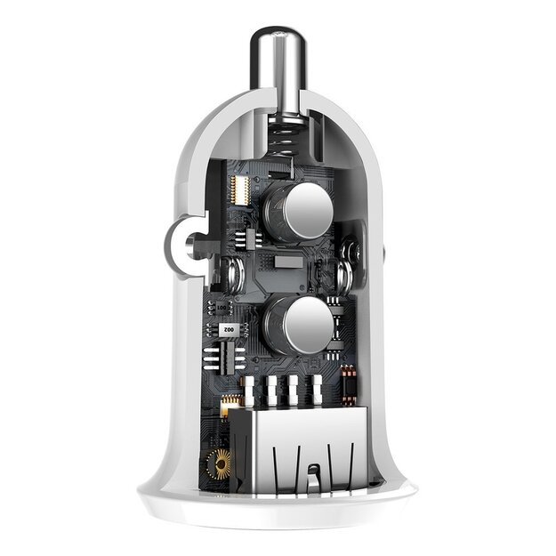 Baseus Grain Pro car charger 2x USB 4.8 A white (CCALLP-02) 7