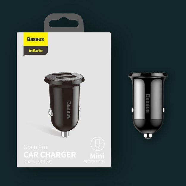 Baseus Grain Pro car charger 2x USB 4.8 A white (CCALLP-02) 16
