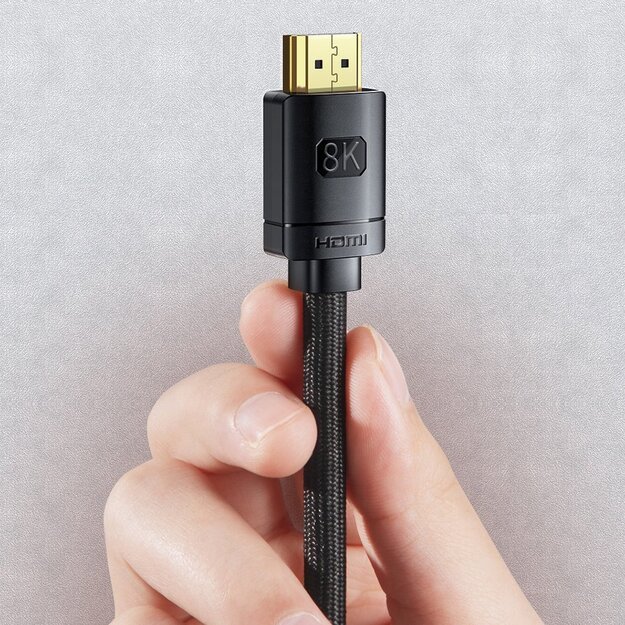 Baseus HDMI 2.1 Cable 8K 60 Hz 48 Gbps / 4K 120 Hz / 2K 144 Hz 3D eARC QMS Dynamic HDR VRR ALLM 3 m black (CAKGQ-L01) 16