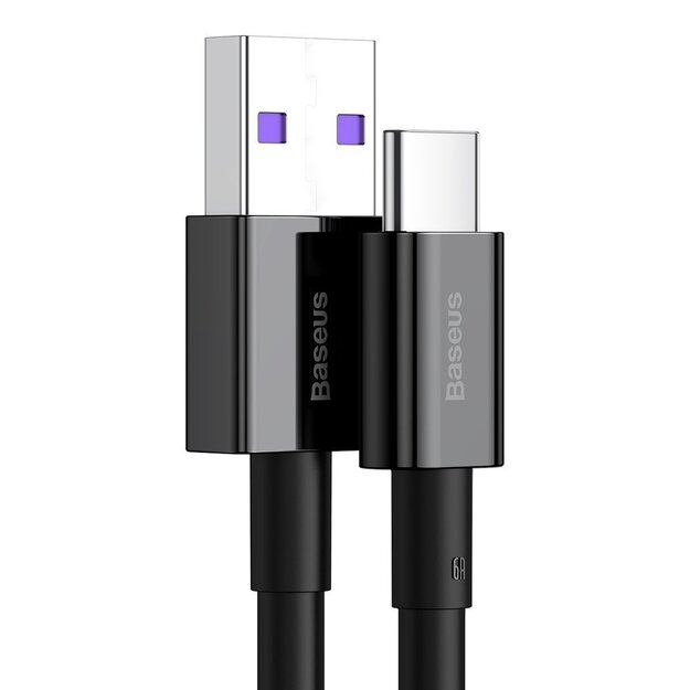 Baseus Superior USB Cable - USB Type C 66 W (11 V / 6 A) Huawei SuperCharge SCP 2 m black (CATYS-A01) 1
