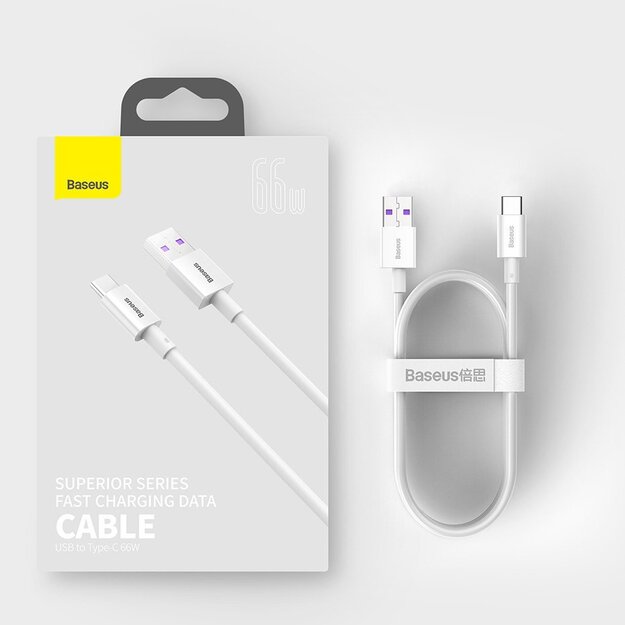 Baseus Superior USB Cable - USB Type C 66 W (11 V / 6 A) Huawei SuperCharge SCP 2 m black (CATYS-A01) 15