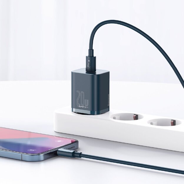 Baseus Super Si 1C fast charger USB Type C 20 W Power Delivery blue (CCSUP-B03) 10