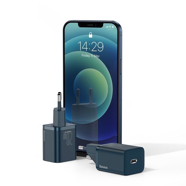 Baseus Super Si 1C fast charger USB Type C 20 W Power Delivery blue (CCSUP-B03) 12