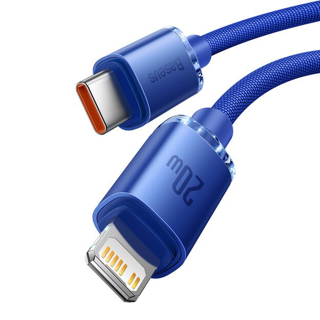 Baseus CAJY000203 Lightning - USB-C PD cable 20W 480Mb/s 1.2m - blue 1