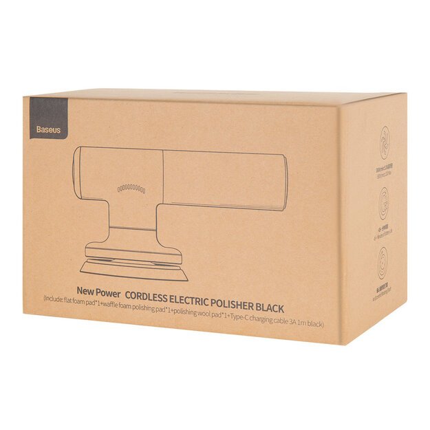 Baseus cordless electric polish machine 30W 4000mAh black (CRDLQ-B01) 2