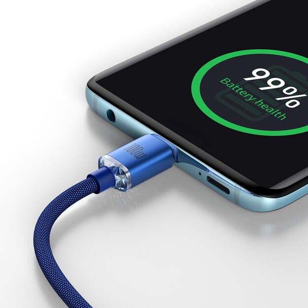 Baseus CAJY000603 USB-C - USB-C PD cable 100W 5A 480Mb/s 1.2m - blue 9